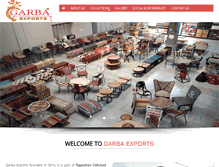 Tablet Screenshot of garbaexports.com